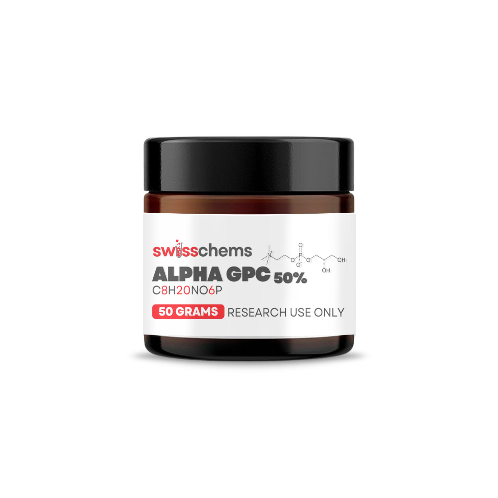 Alpha GPC (50%) Powder, 50 grams Swiss C…