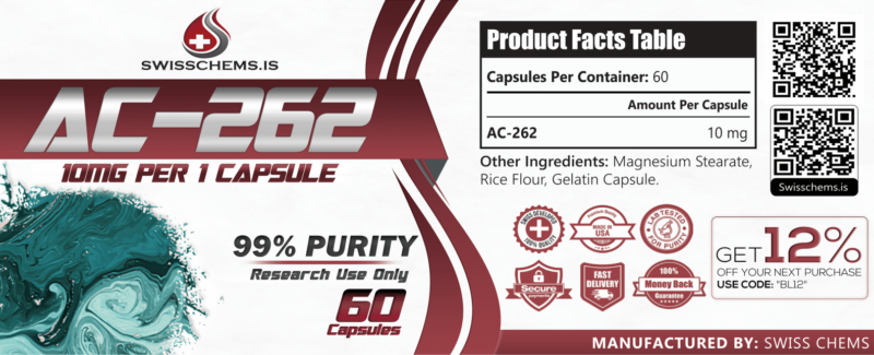 AC-262 (Accadrine) 600 mg/60 capsules (10 mg/capsule) 2