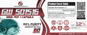 GW-501516 (Cardarine), 600 mg/60 capsules (10 mg/1 capsule) 1
