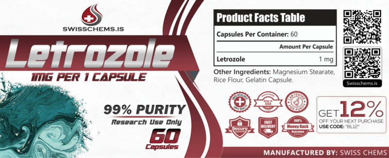 Letrozole (1 mg/60 capsules), 60 mg 2