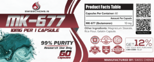 MK-677 (Ibutamoren), 600 mg (10 mg/60 capsules) 2