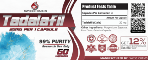 Tadalafil (similar to Cialis), 1200 mg (20 mg/60 capsules) 1