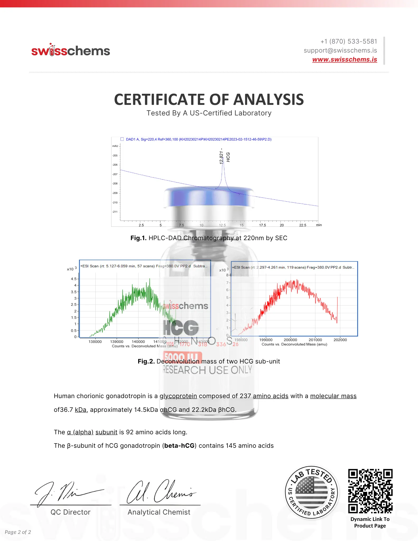 HCG - Test Result pg.2