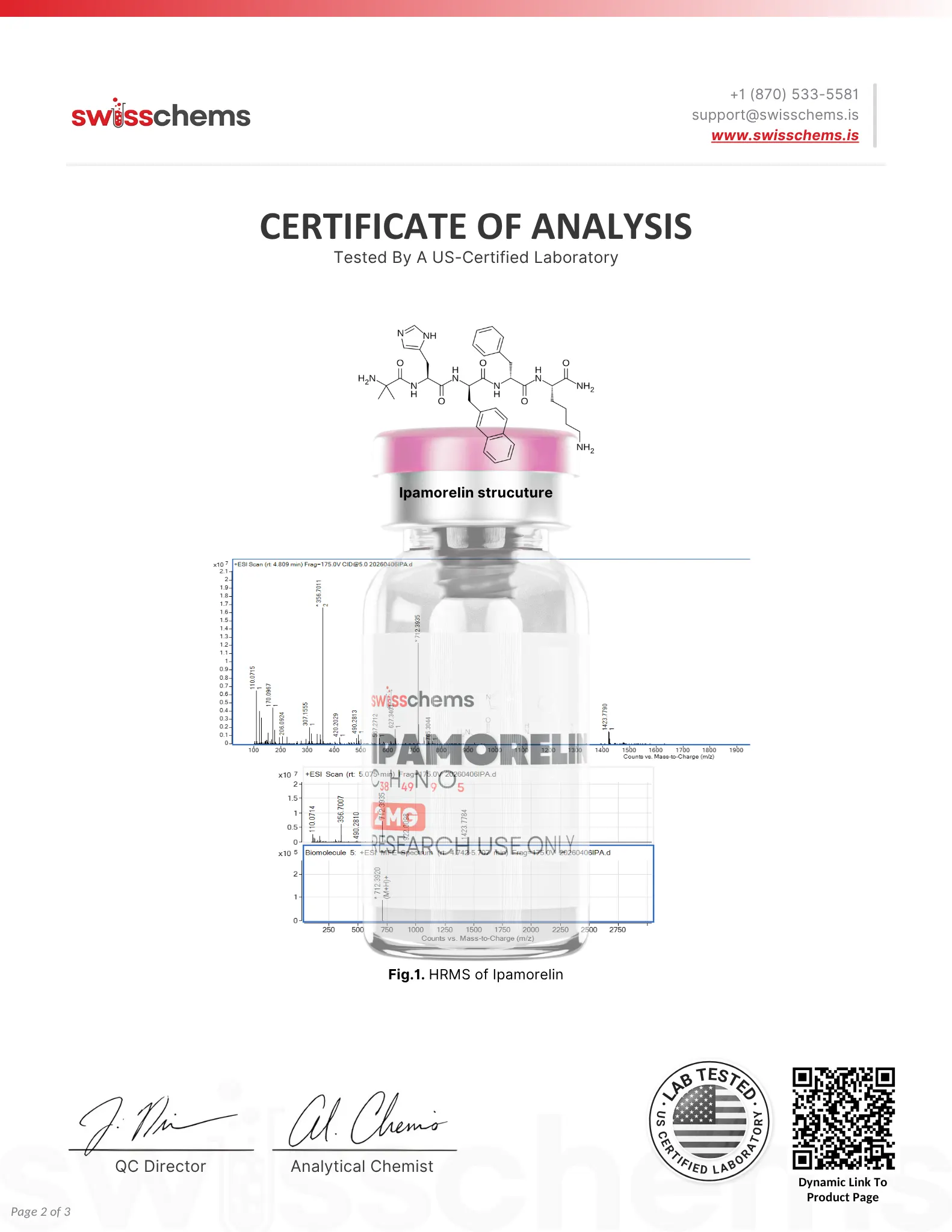 Ipamorelin - Test Result pg.2