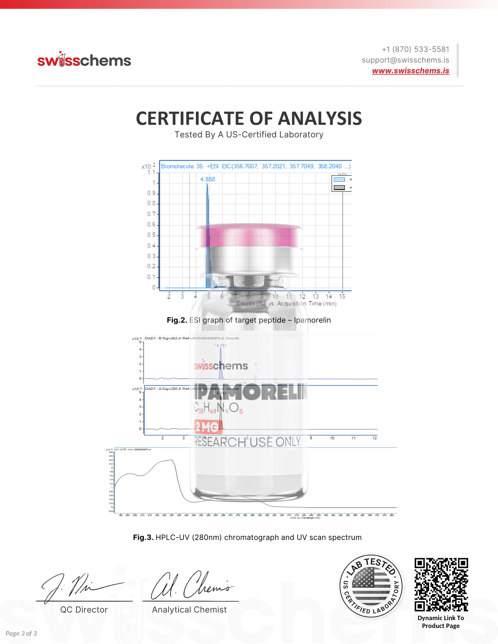 Ipamorelin - Test Result pg.3
