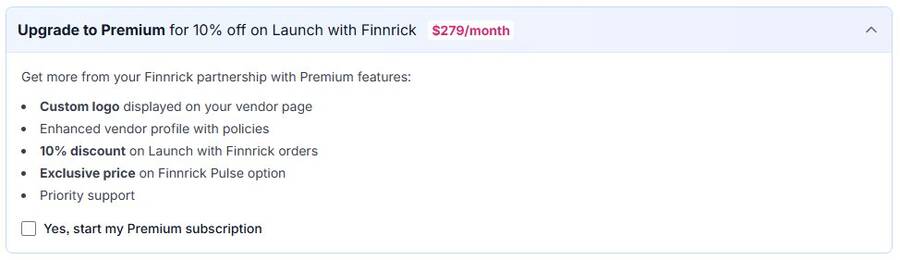 Finnrick $279/month
