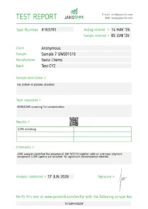 GW-501516 (Cardarine), (10mg/capsule) 60 Capsules lab report