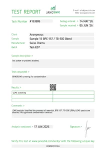 BPC-157 + TB-500 (Blend) lab report