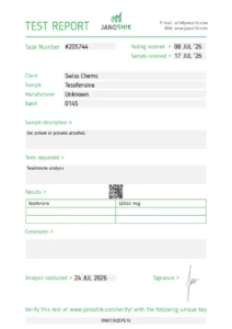 Tesofensine (0.25mg/capsule), 60 Capsules lab report
